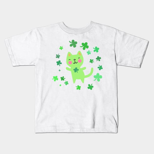 on St. Patrick’s Day bird bag Kids T-Shirt by Martin Young